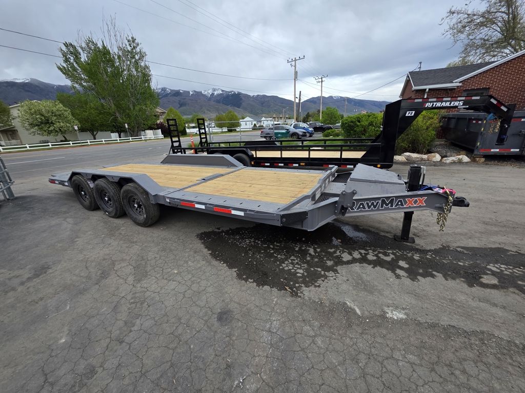 2026 RawMaxx 24' G3X 21K Triple Axle Tilt with Hyd