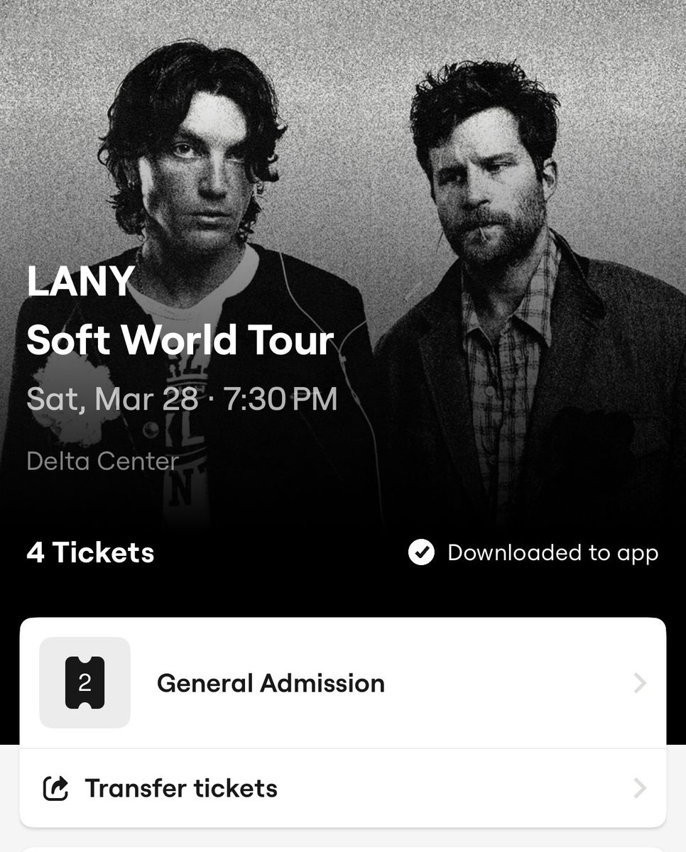 2 Pit Tickets- LANY