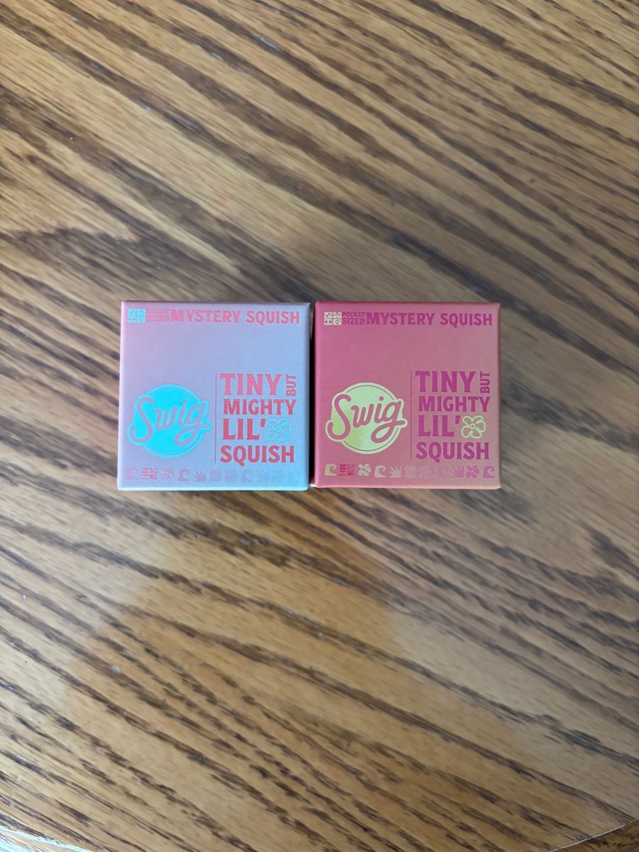 TWO Brand New Swig Drinks Lil Squish- (Pink Dragonfruit & Blue Shark)- UNTOUCHED