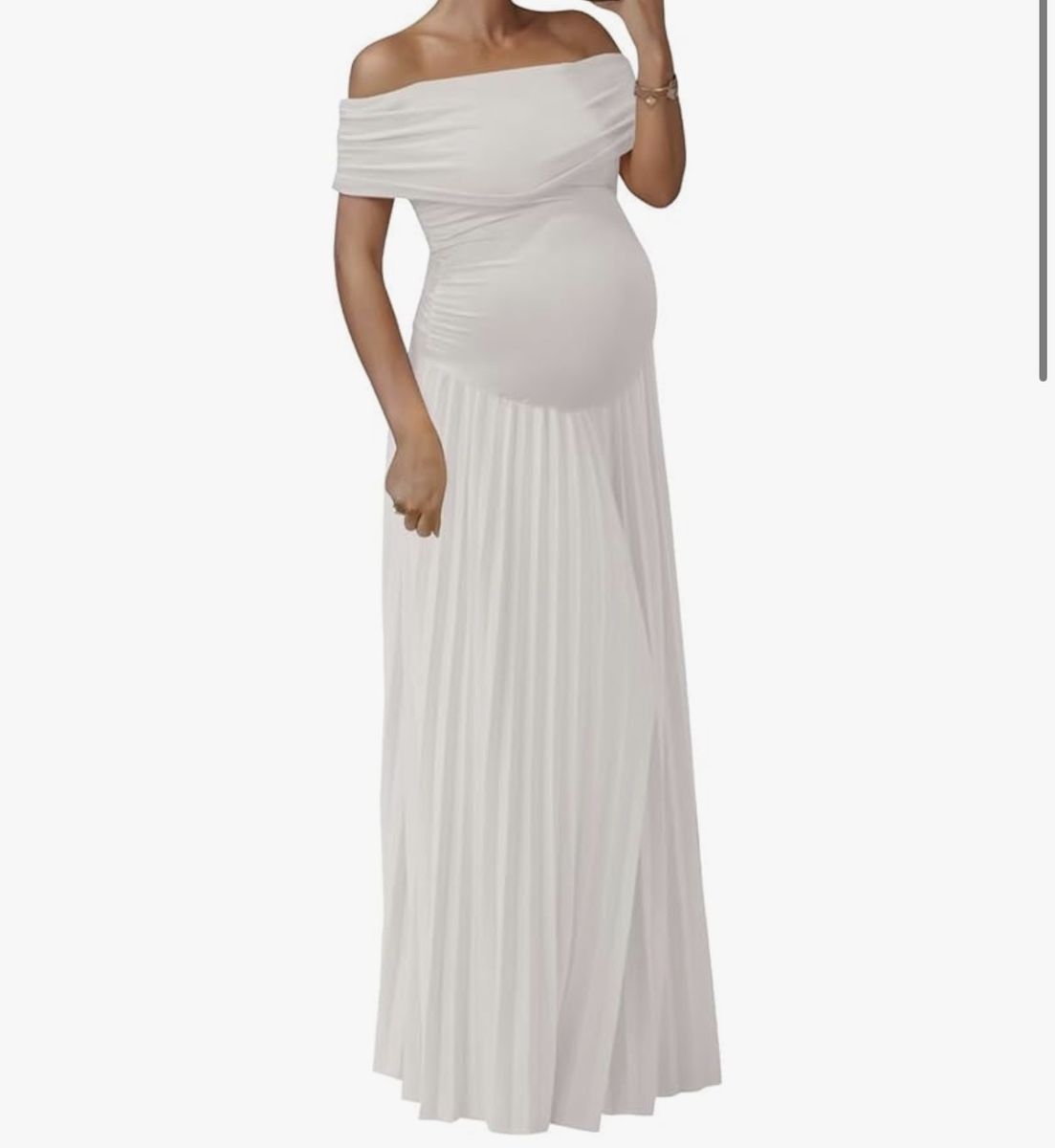 White Maternity Dress