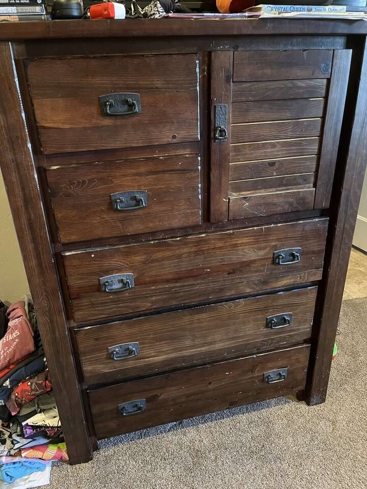 rustic brown wooden dressers