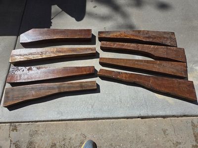 Walnut rifle stock blanks