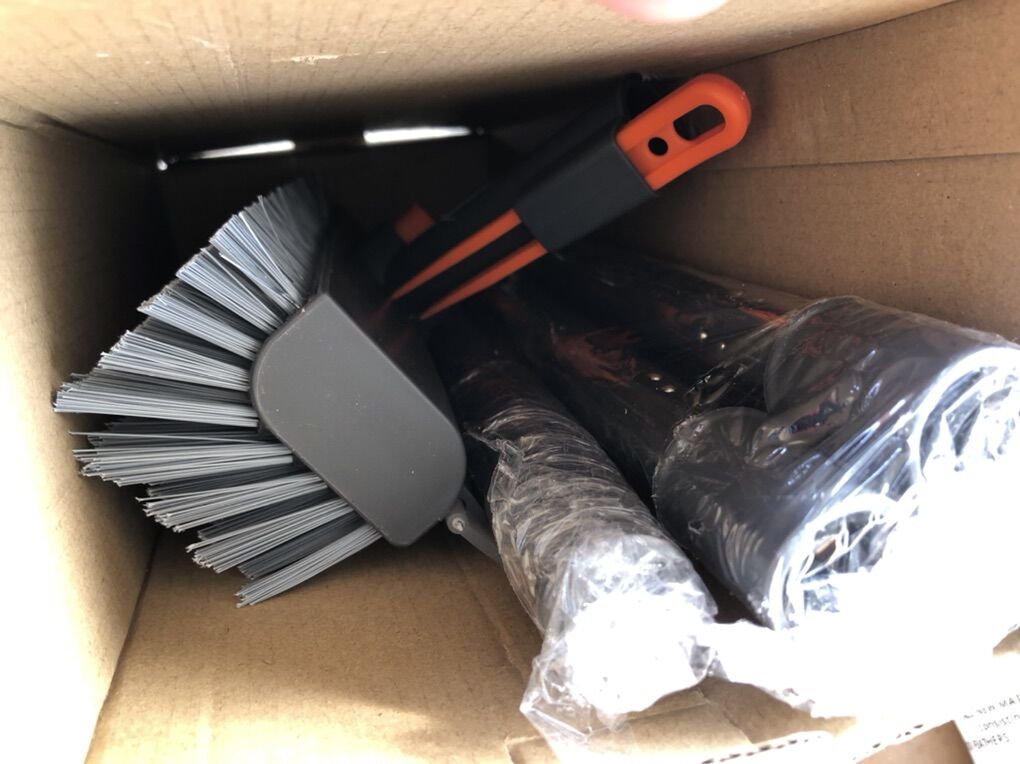 Floor Brush With Scraper