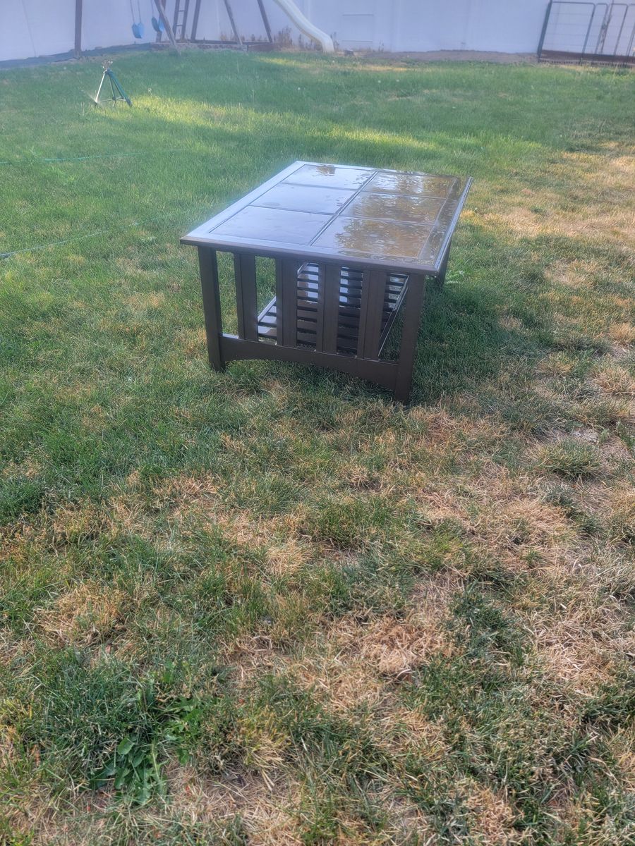 Bronze outdoor table
