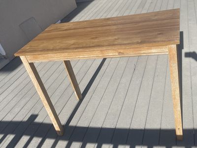 Wooden Table - Natural Wood Finish