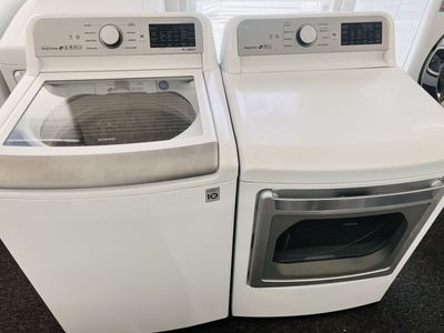 LG super capacity washer and dryer set