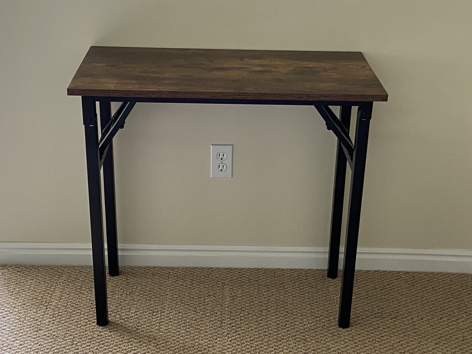 Small Computer Desk - Folding Home Office - writing desk / Work Table / Sturdy Foldable Study Table for Small Space/Dorm
