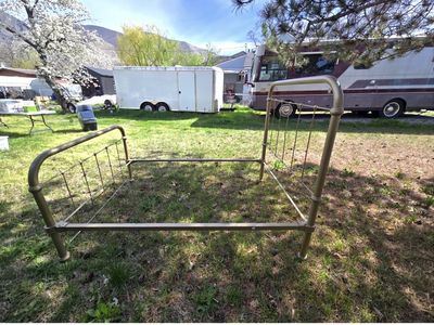 Vintage/Antique Iron Double Or Full Size Bed