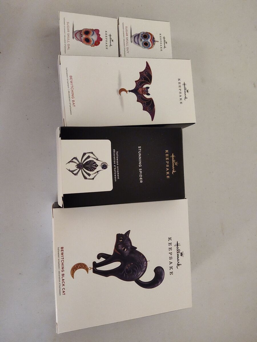 Set of Halloween Hallmark Ornaments