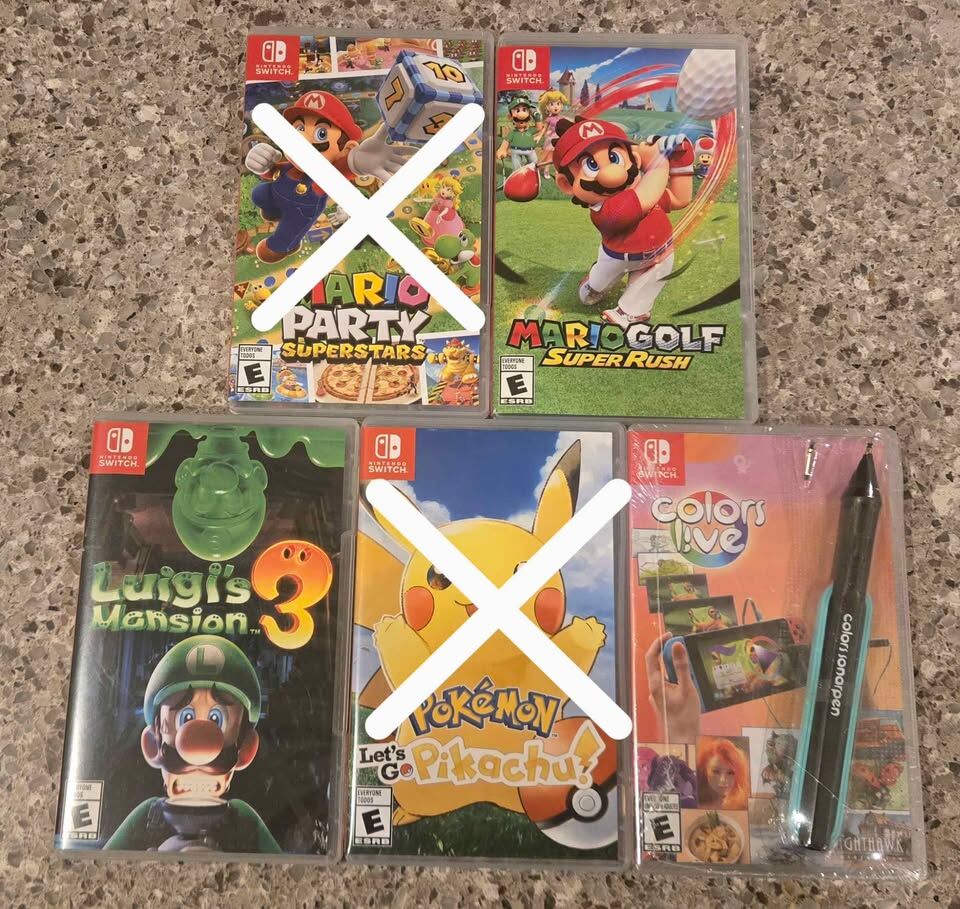 Nintendo Switch games $35 each including Luigis Mansion 3!~ trades considered!
