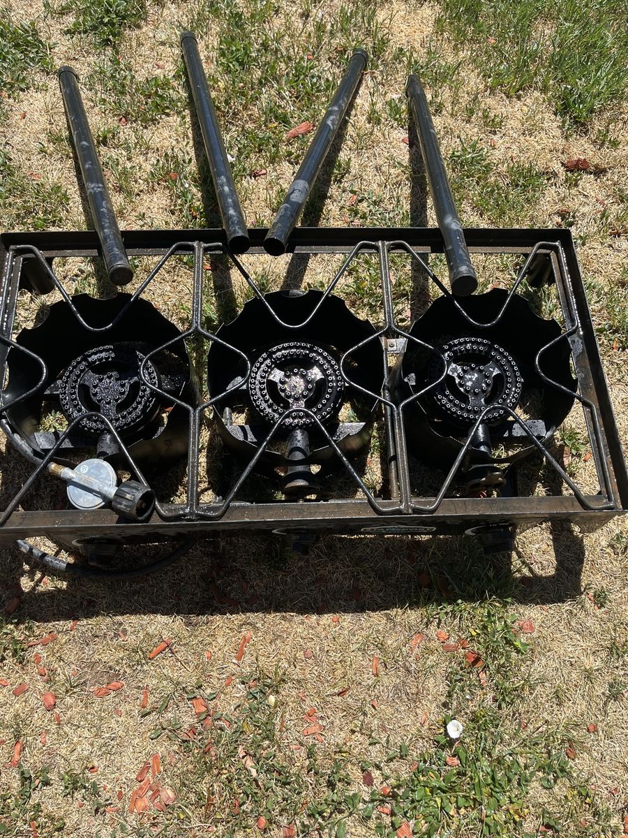 Stansport 1849 3-Burner Propane Stove - Portable Outdoor Cooking for Camping & Events