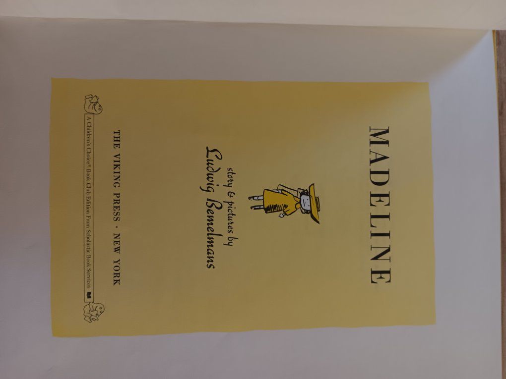 Madeline by Ludwig Bemelmans Vintage Children's Choice Book Club Scholastic Hardcover