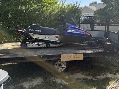 Snowmobile Trailer and Polaris RMK 700