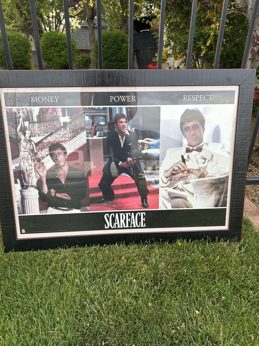 Scarface Framed Poster - Tony Montana