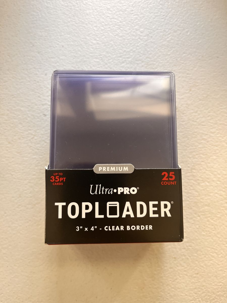 Ultra PRO Premium Toploader 3" x 4" Clear Border - 25 (24) Count for 35PT Cards