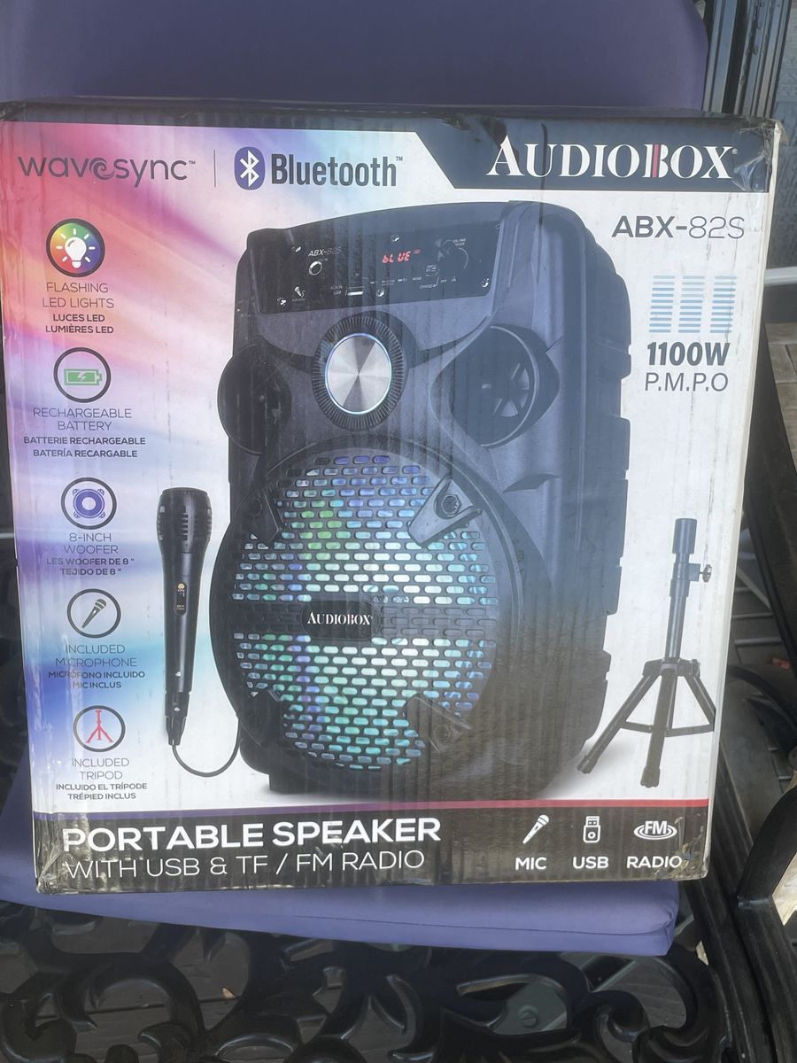 Brand New AUDIOBOX Portable Speaker with Microphone