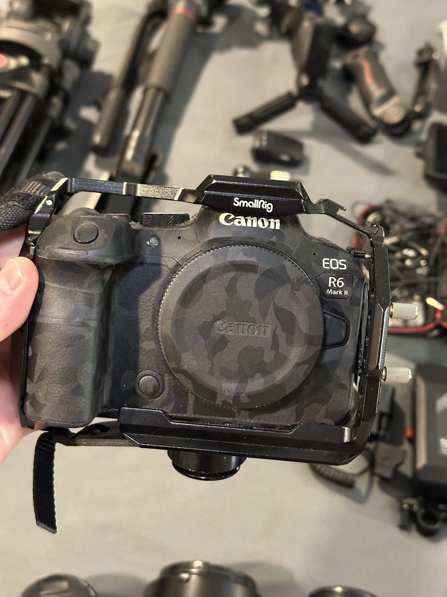 Professional Canon R6 Mark II Cinema Rig + Lenses + DJI + Audio