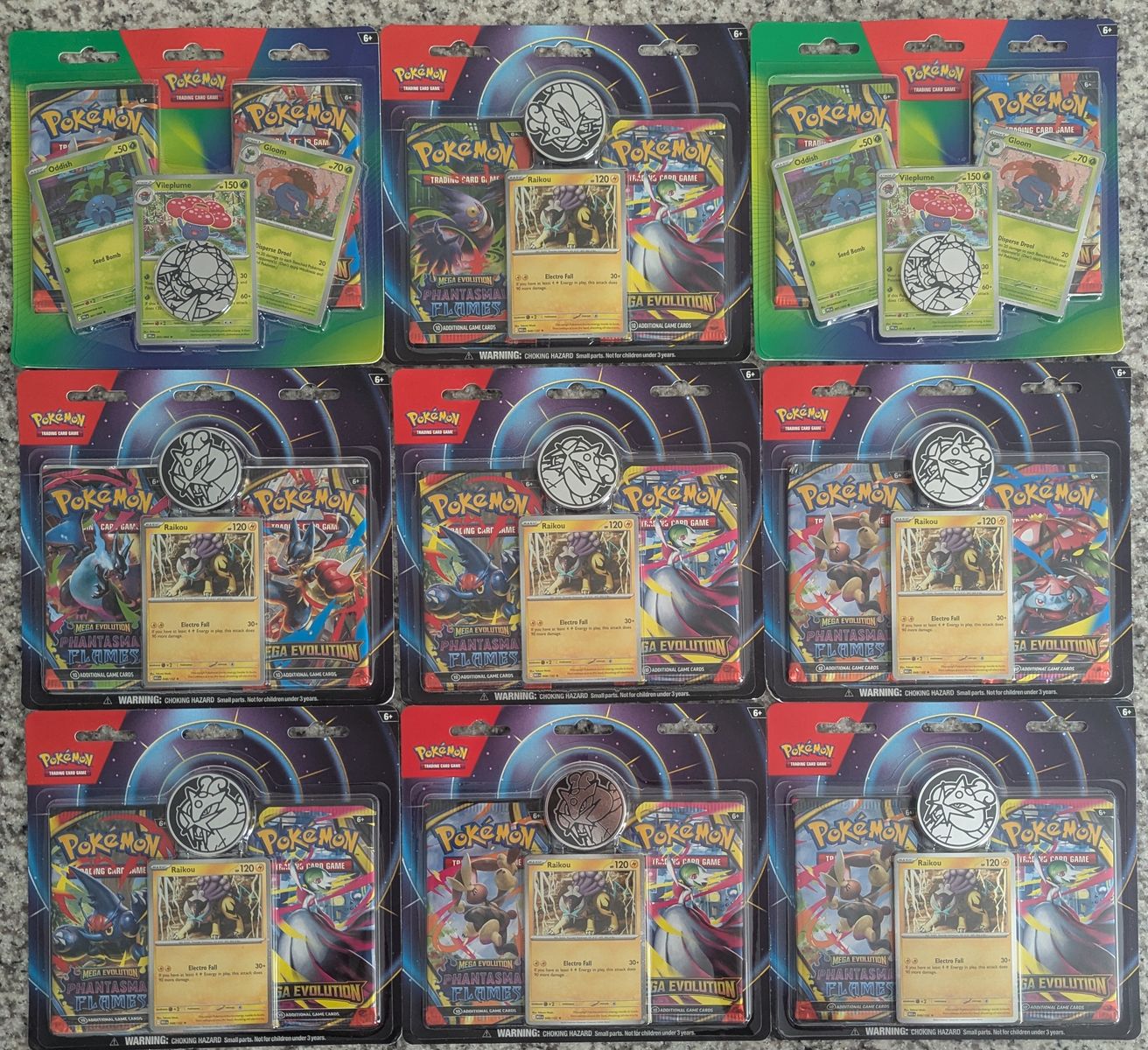 Pokemon blister packs (9)