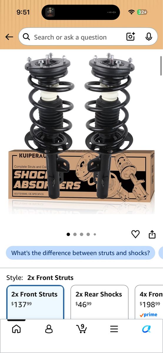 Ford Flex Front Strut Assembly Set – Pair (2009–2012)