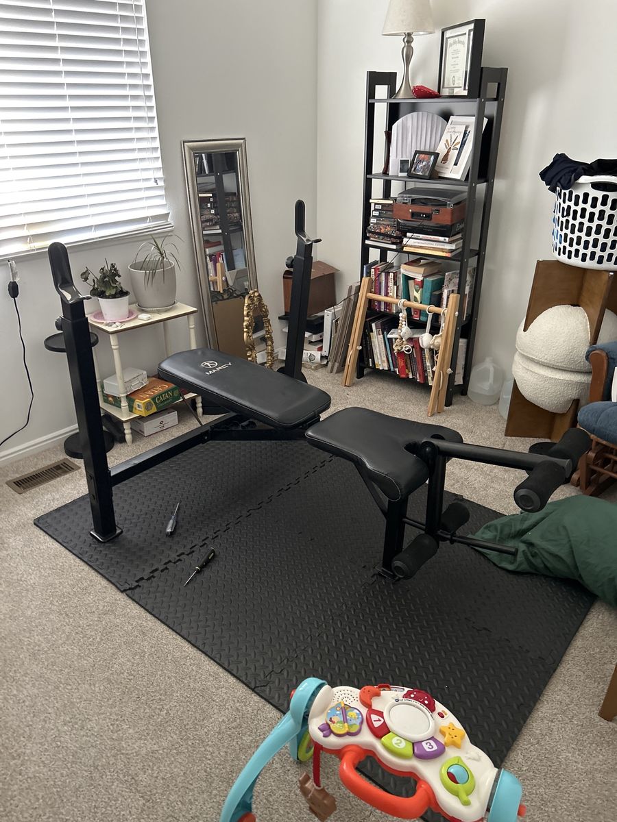 MARCY Weight Bench Adjustable with Leg Developer | Strength Training Home Gym