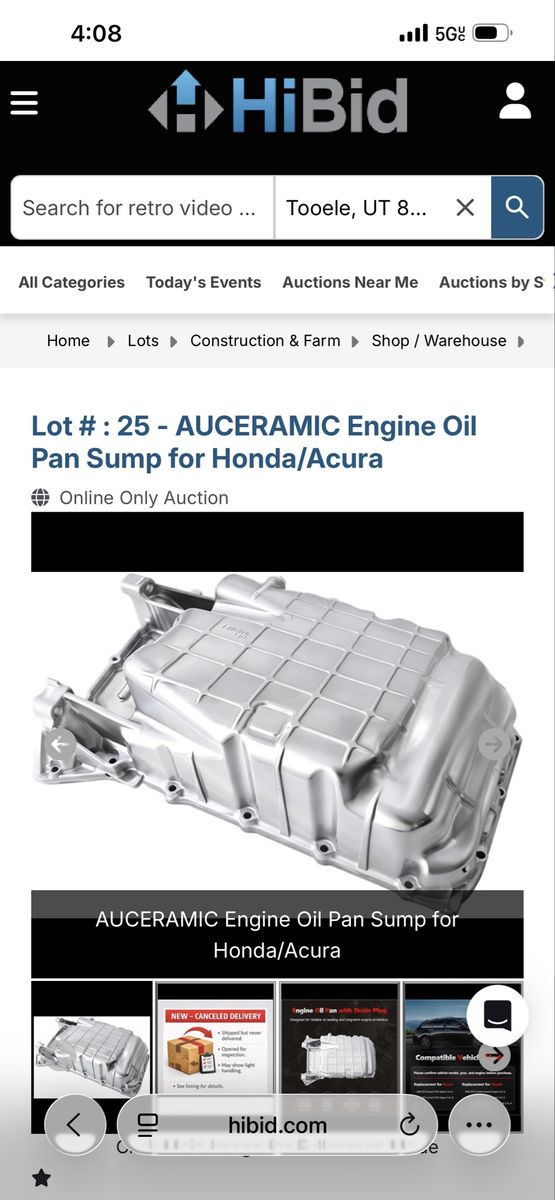 AUCERAMIC Engine Oil Pan Sump for Honda Accord Sedan/Crosstour & Acura TSX Wagon 2.4L L4