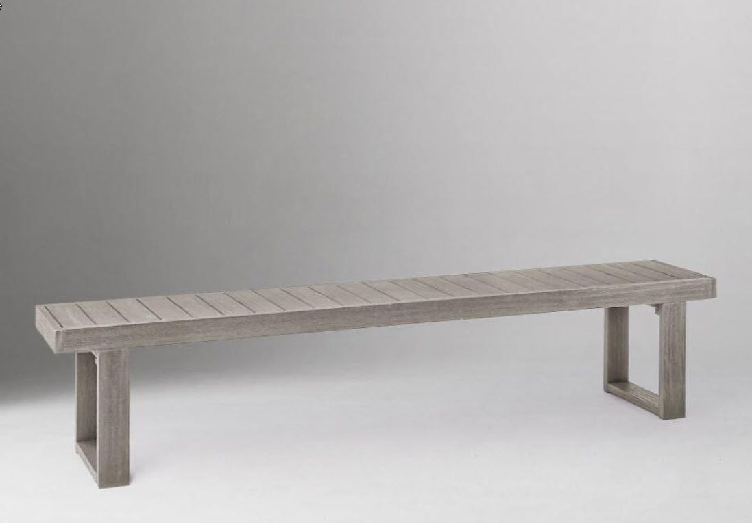 Outdoor Bench West Elm Portside Wooden Bench 88" and Cover