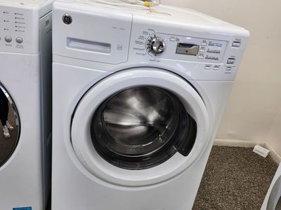 NICE GE FRONTLOAD WASHER! WITH A FULL WARRANTY