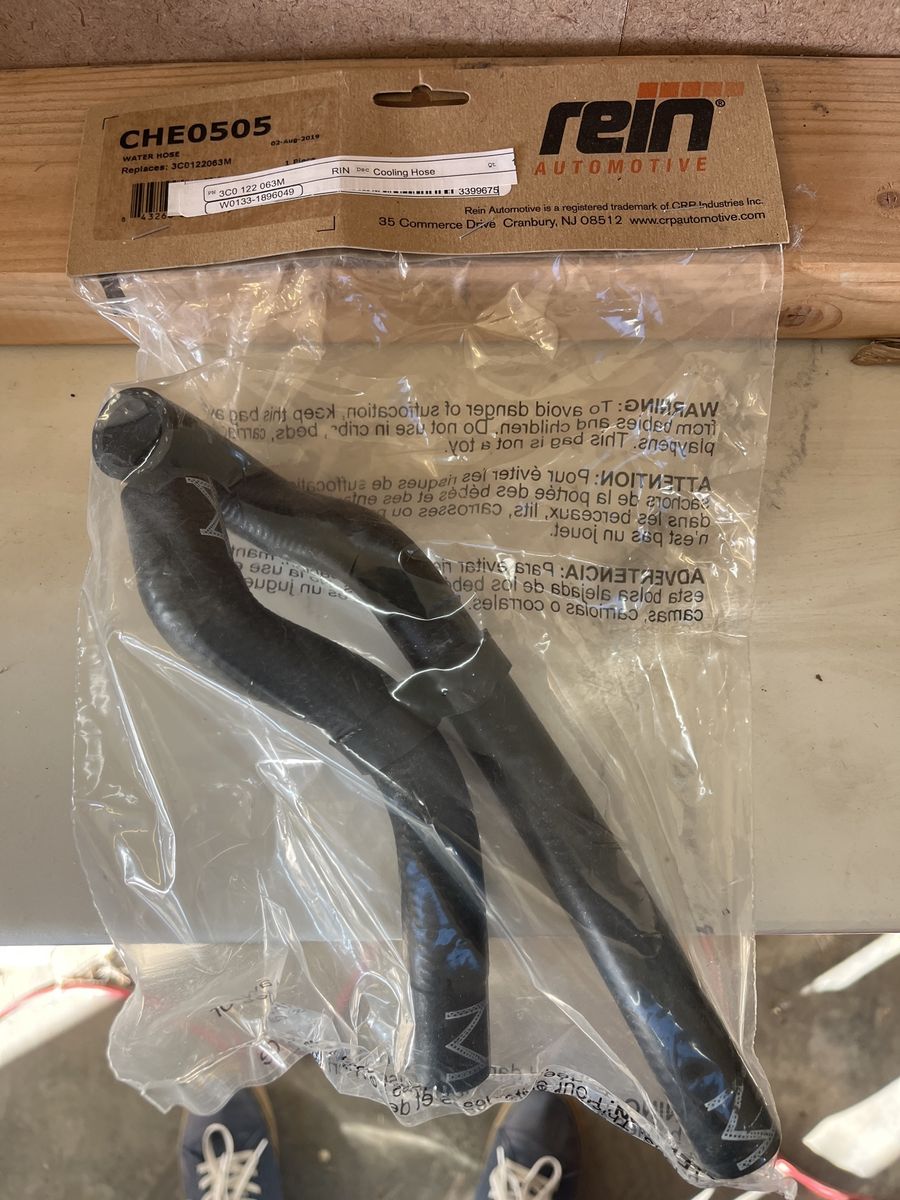 VW coolant cooling hoses