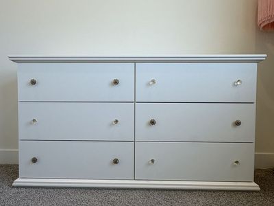 White 6 Drawer Dresser