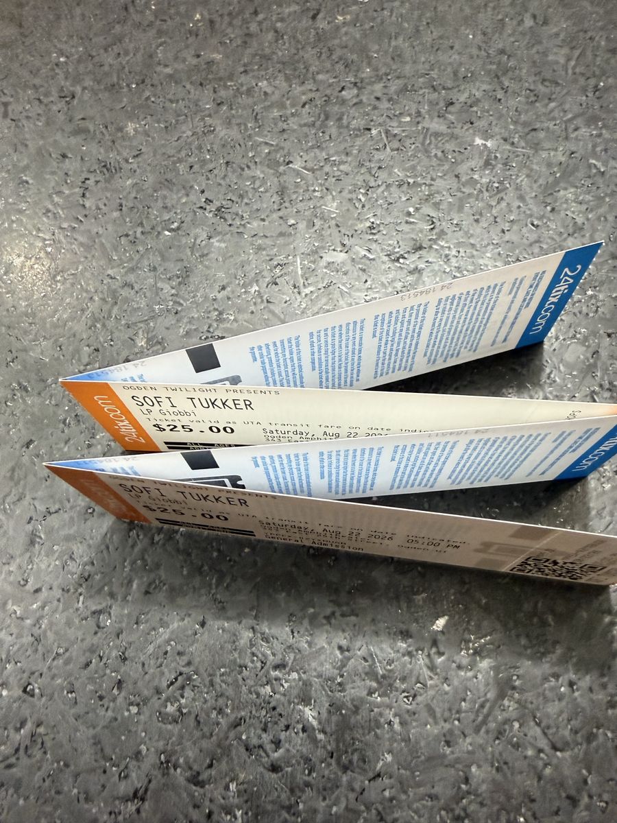 4- Sofi Tukker GA Ogden Twilight tickets