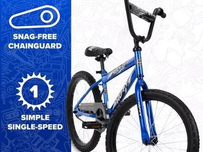 Huffy 20" Rock It Kids' Bike, Blue, 44"-56"