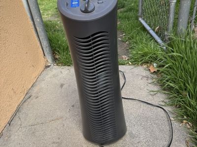 Febreze FHT170W Tower Air Purifier/Odor Reducer with Scent Control - Black