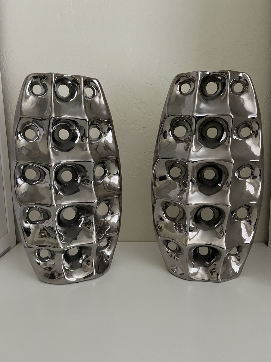 Beautiful Silver Vases