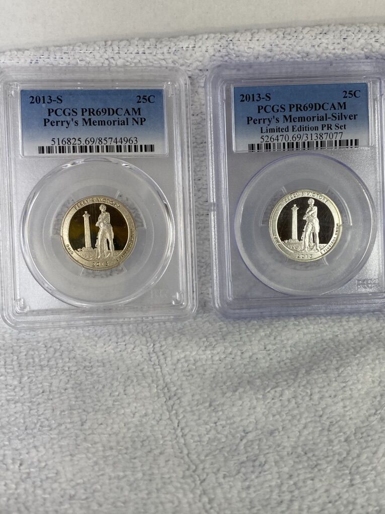 2013-S Perry's Memorial NP Two (2) Coin Lot Clad &