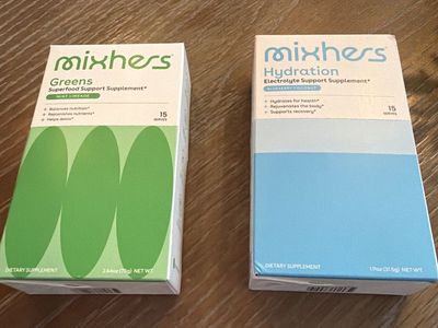 Mixhers Supplement Bundle: Greens Mint Limeade & Hydration Blueberry Coconut (15 Servings Each)