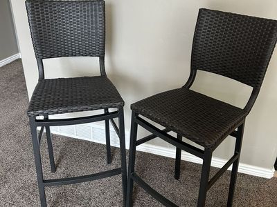 Wicker Pario Bar Stools (set of 2)