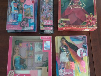 5 Barbie Combo Deal All New In Box