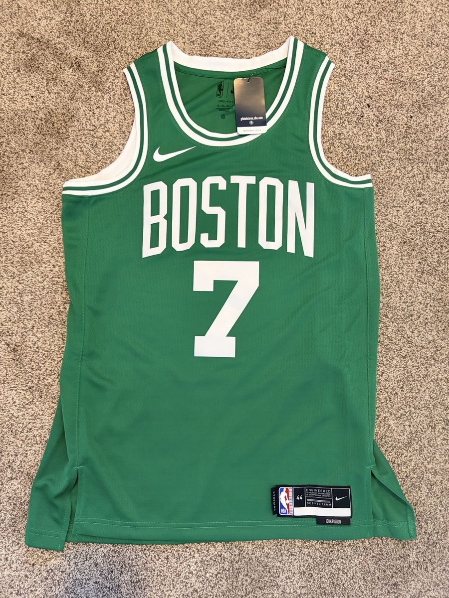 Nike Boston Celtics Jaylen Brown #7 Icon Edition Swingman Jersey Size M