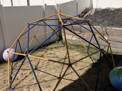 Geometric Dome Climber Playground for Kids - Outdoor Play Structure