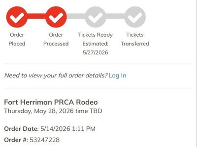 Herriman Rodeo - May 28 5 Tickets $250 OBO