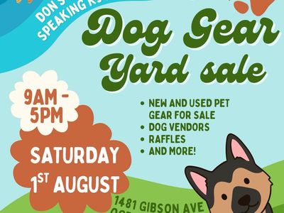Dog Gear Yard Sale (Free Entry) + Canine First Aid/CPR Class
