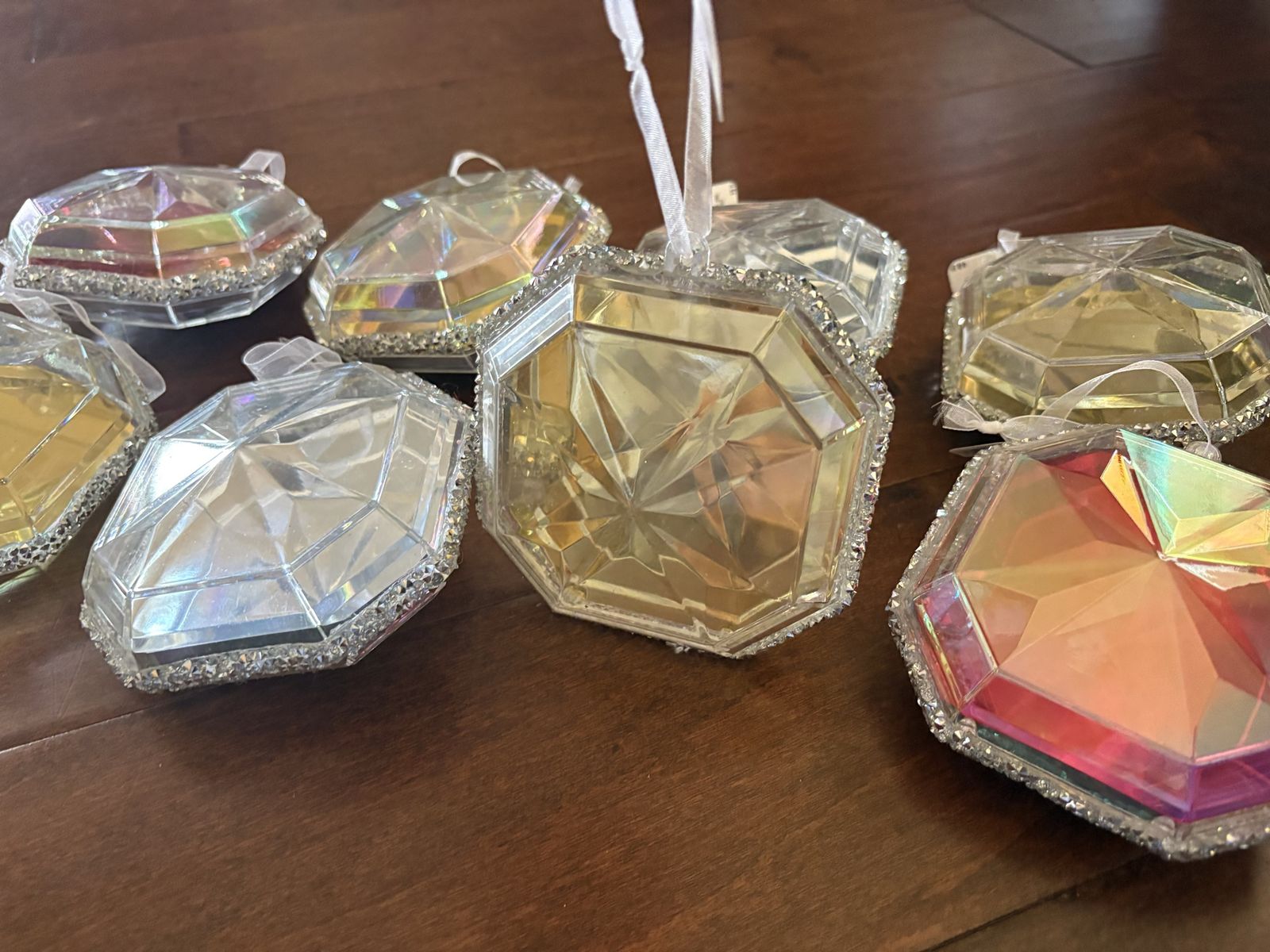 8 New Large Jewel Shaped Ornaments 