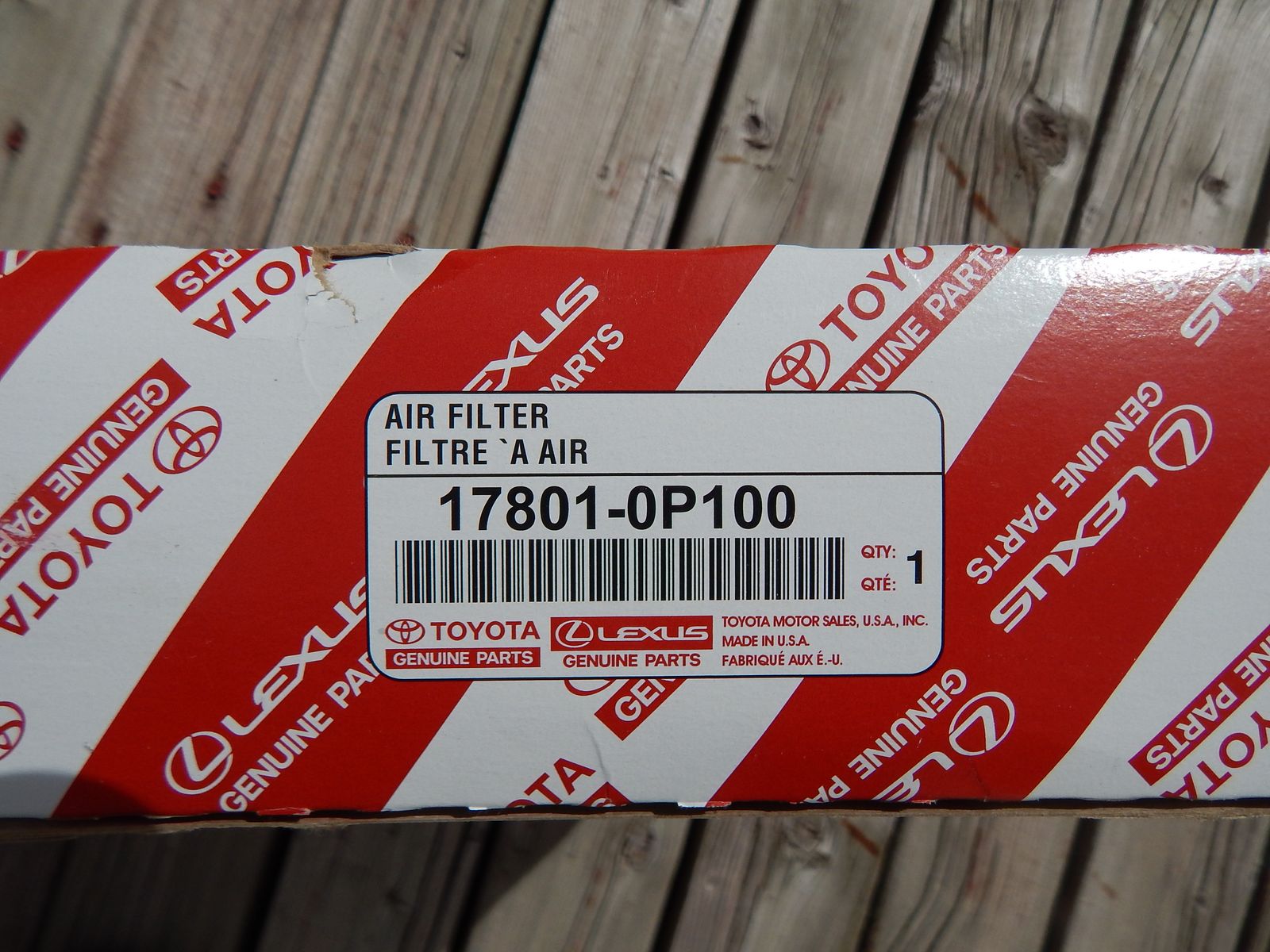 Toyota Air Filter; Tacoma, Tundra, Sequoia