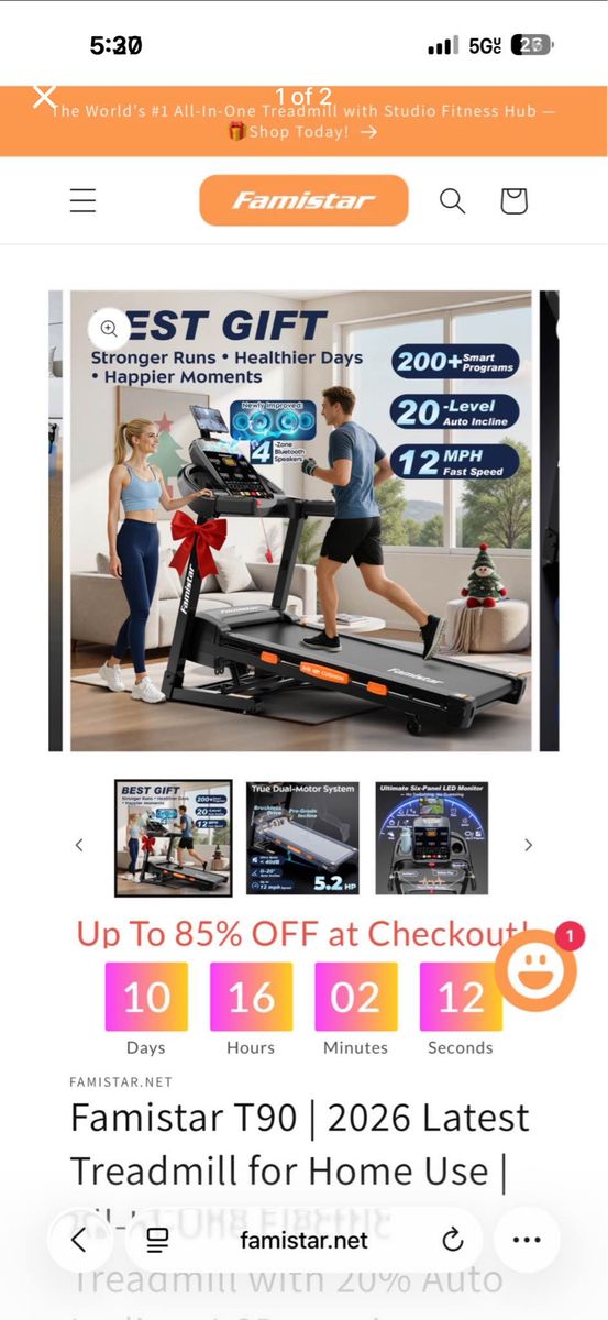Brand new treadmill