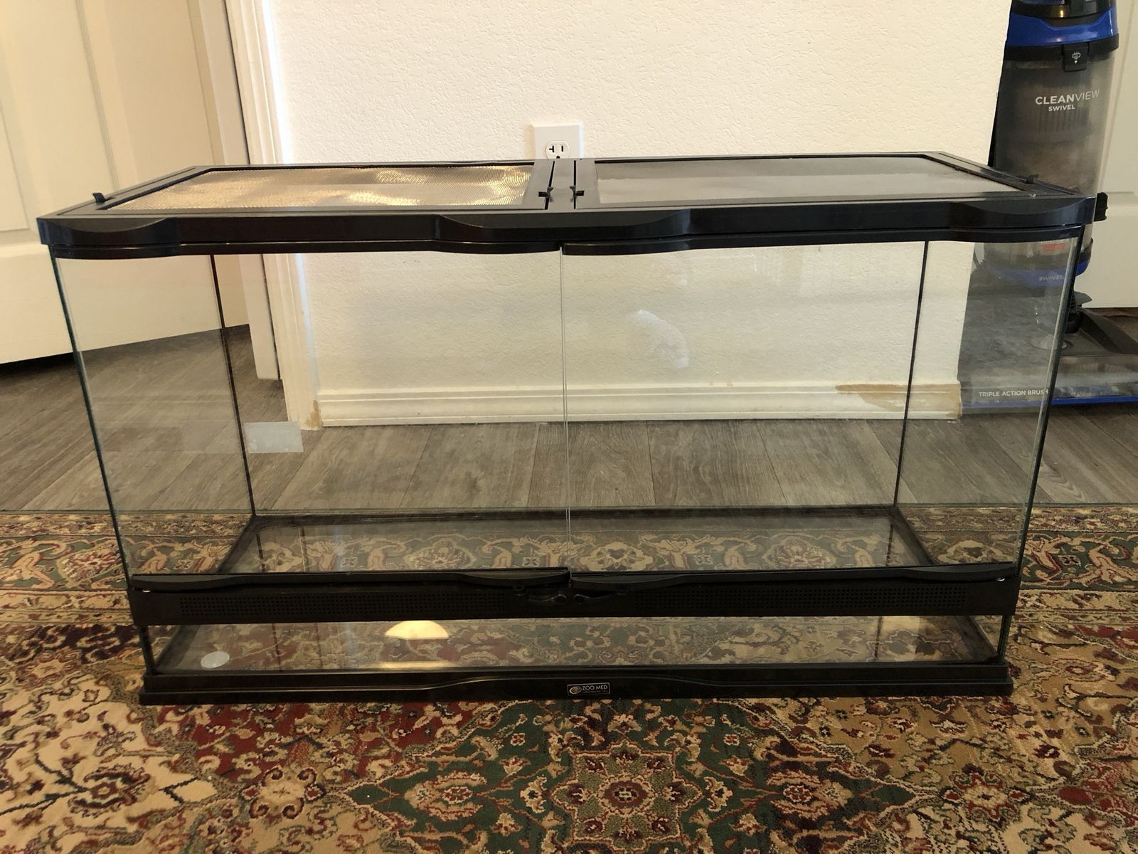 Zoo Med Glass Reptile Terrarium Tank with Dual Front Opening Doors