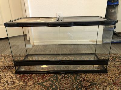 Zoo Med Glass Reptile Terrarium Tank with Dual Front Opening Doors