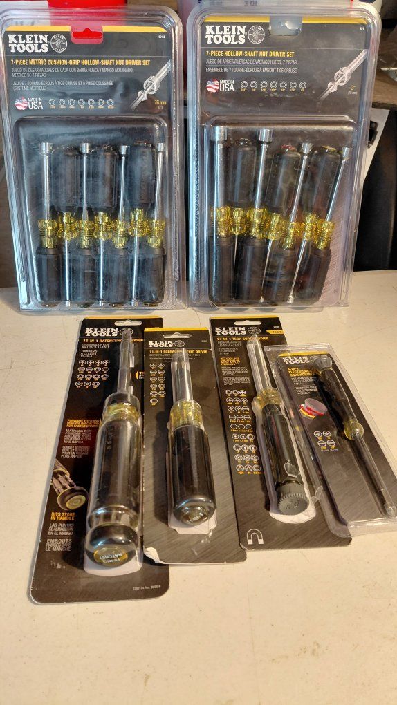 Klein Tools Screwdriver and Nut Driver Set Lot - New in Packaging