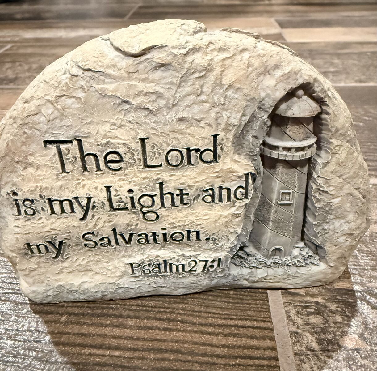 The Lord is My Light Rock Scripture