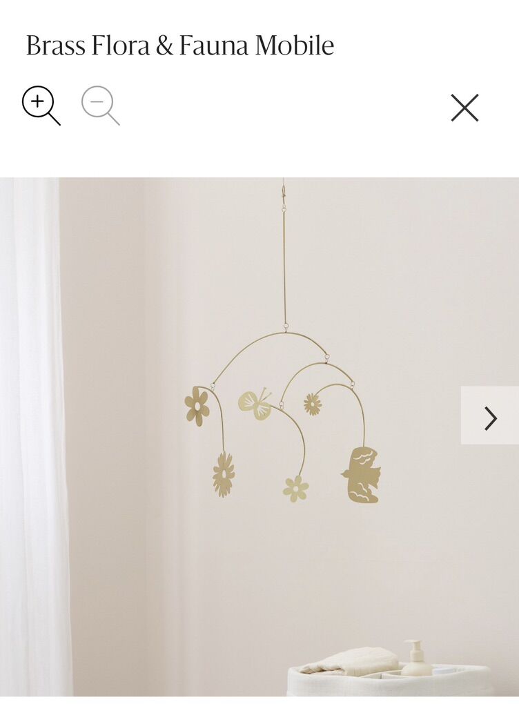 West Elm Metal Floral Baby Mobile - OBO