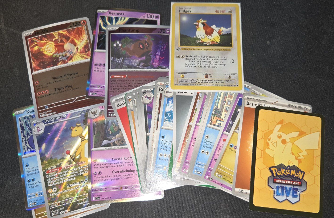 Random Pokemon Lot - opened 3 packs at random, plus a base set 1st edition pidgey $20 pickup Farmington